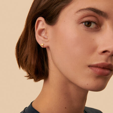 Piercing puce SPACEAGE - Multicolore / Doré - Piercings  | Agatha