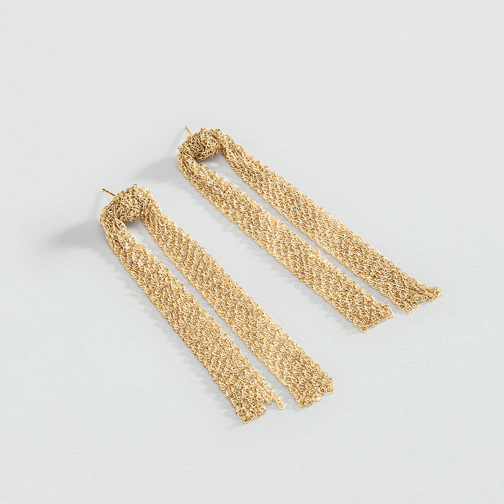 Boucles d'oreilles pendantes SOLFERINO - Dor&eacute; - Boucles d'oreilles pendantes  | Agatha