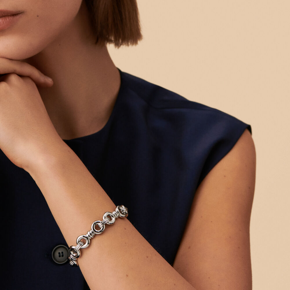 Bracelet souple 1974 - Argenté - Bracelets fantaisie  | Agatha