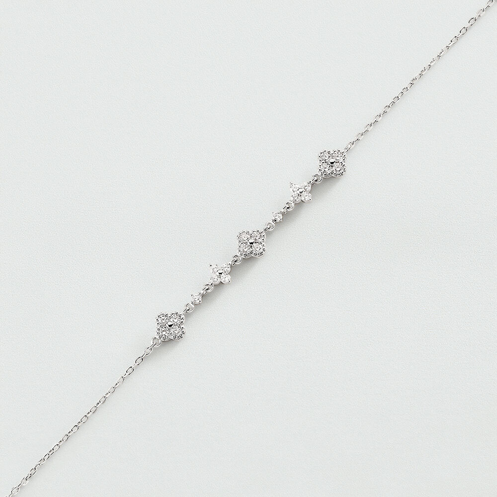 Bracelet souple BELOVED - Cristal / Argent&eacute; - Bracelets fantaisie  | Agatha