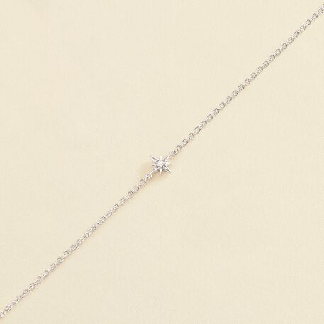 Bracelet souple OURSE - Cristal / Argenté - Bracelets  | Agatha