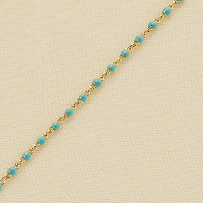 Bracelet souple SMARTY - Turquoise / Doré - Bracelets  | Agatha