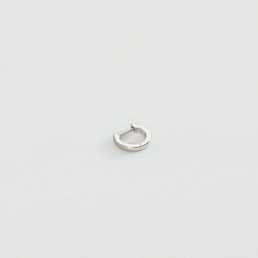 Piercing créole CRIOLLA - Argenté - Bijoux sans pierre  | Agatha