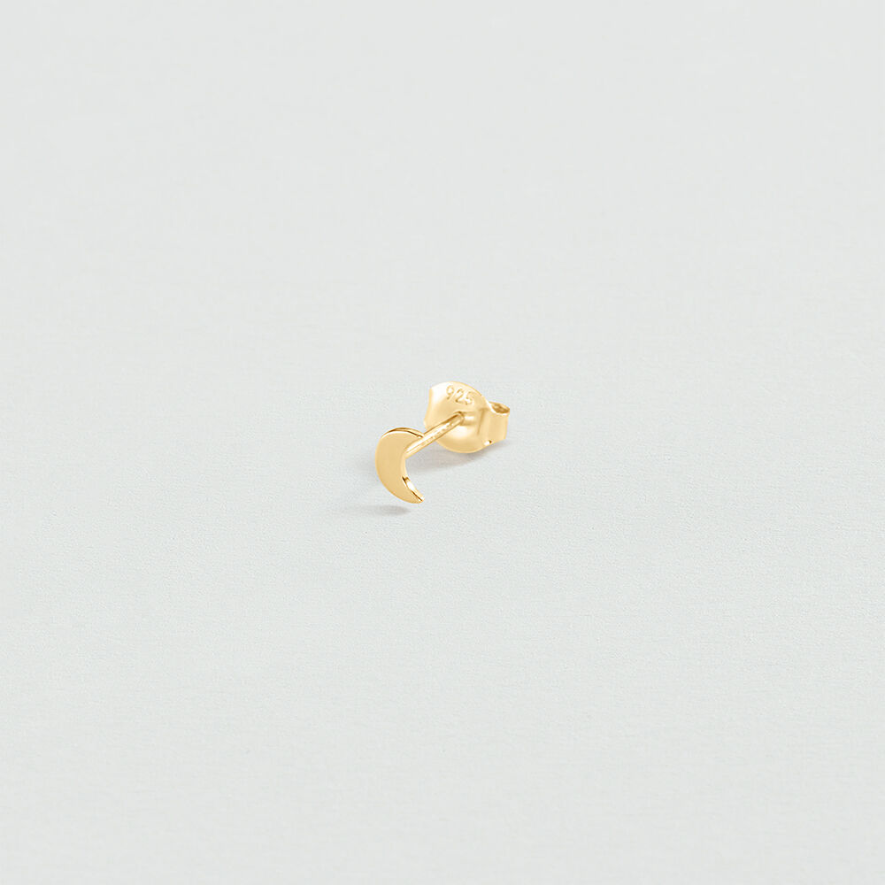 Puce &agrave; l'unit&eacute; EAR5MINILUNA - Dor&eacute; - Boucles d'oreilles  | Agatha