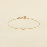 Bracelet souple BRILLANT - Cristal / Doré - Bracelets  | Agatha