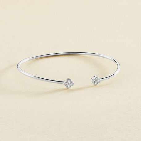 Jonc BELOVED - Cristal / Argenté - Bracelets  | Agatha