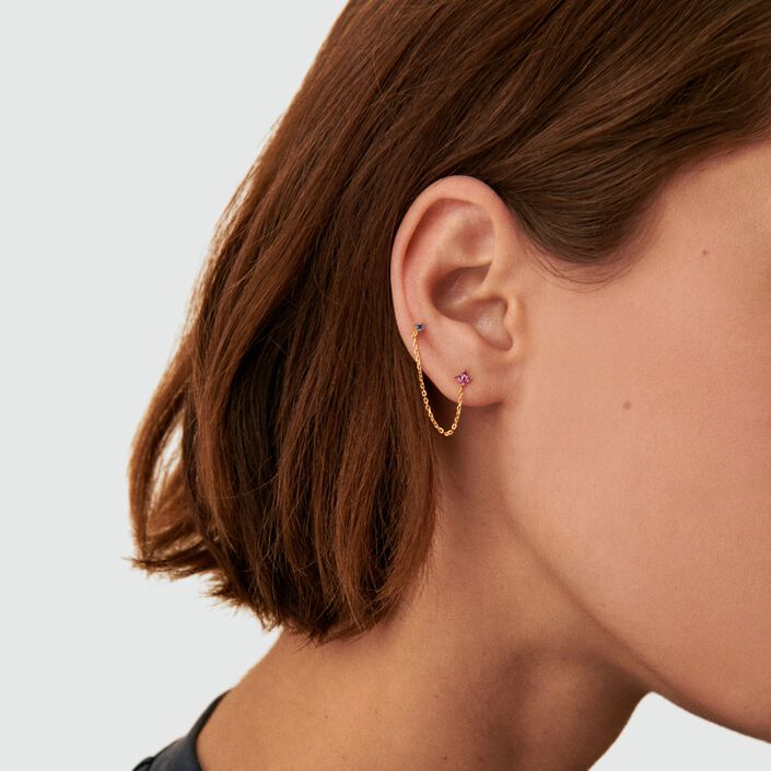 Piercing puce MIX& MATCH - Rose / Doré - Piercings  | Agatha