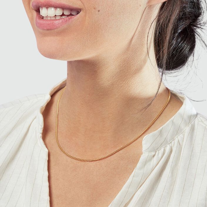 Collier ras du cou EFFLEURE - Doré - Colliers  | Agatha