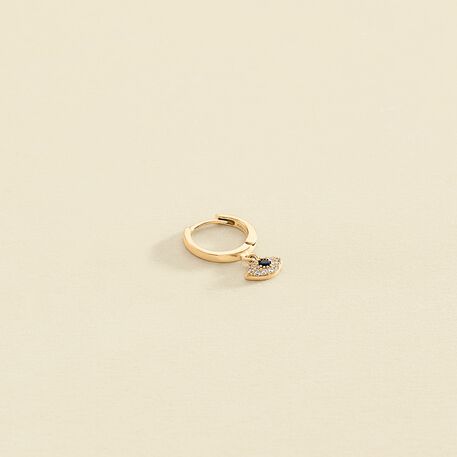 Piercing créole NAZAR - Cristal / Doré - Piercings  | Agatha