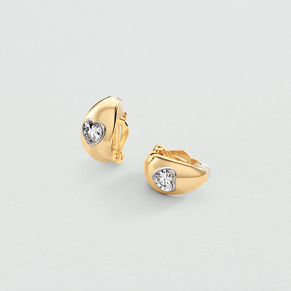 Boucles d'oreilles clips VICTOIRE - Cristal / Dor&eacute; - Boucles d'oreilles clips  | Agatha