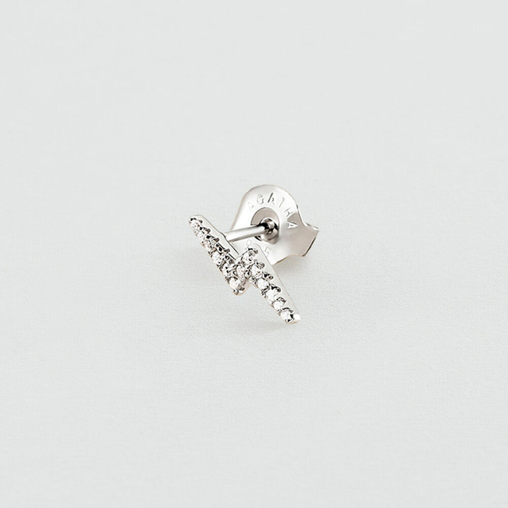 Boucles d'oreilles puces &Eacute;CLAIR MIX & MATCH - Cristal / Argent&eacute; - Boucles d'oreilles puces  | Agatha