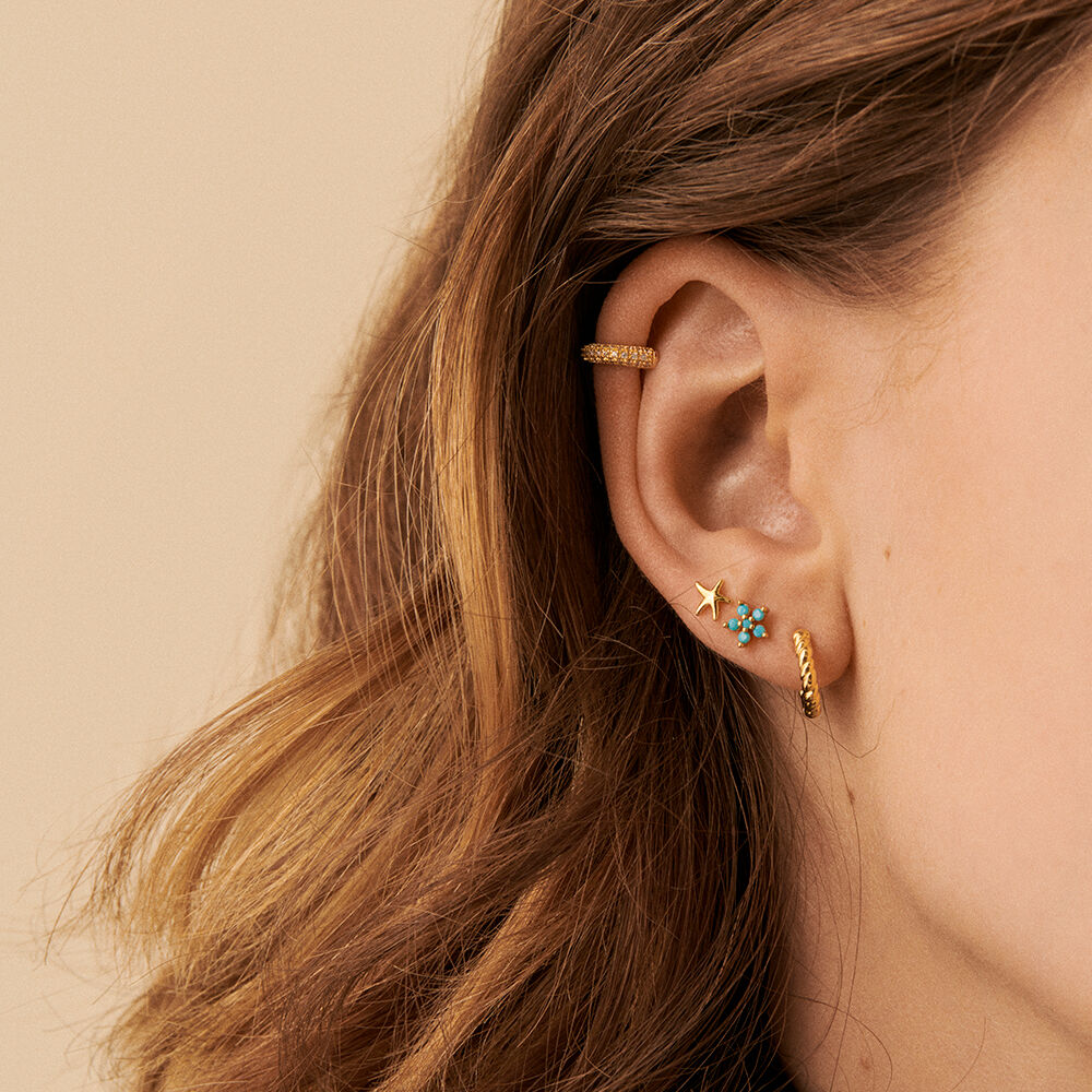Piercing puce ESTREMAR - Doré - Piercings  | Agatha