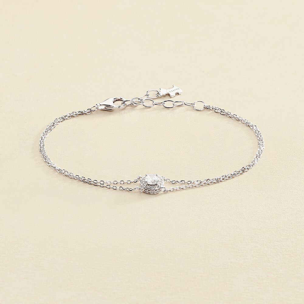 Bracelet souple IMPERIAL - Cristal / Argenté - Bracelets  | Agatha