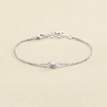 Bracelet souple IMPERIAL - Cristal / Argenté - Bracelets  | Agatha