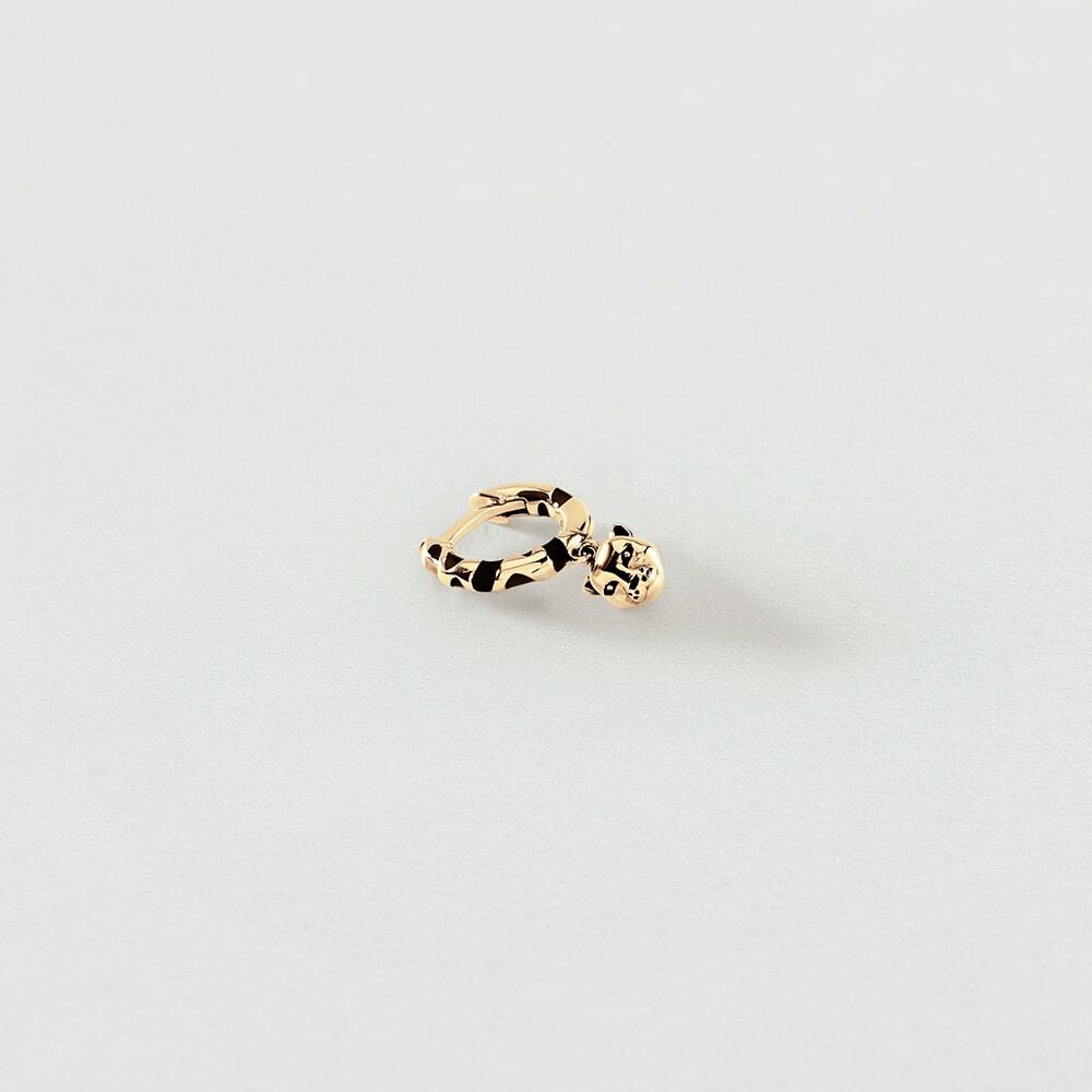 Piercing cr&eacute;ole LEOPARD - Noir / Dor&eacute; - F&ecirc;te des m&egrave;res  | Agatha