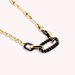 Collier mi-long SESHA - Noir / Doré - Colliers  | Agatha