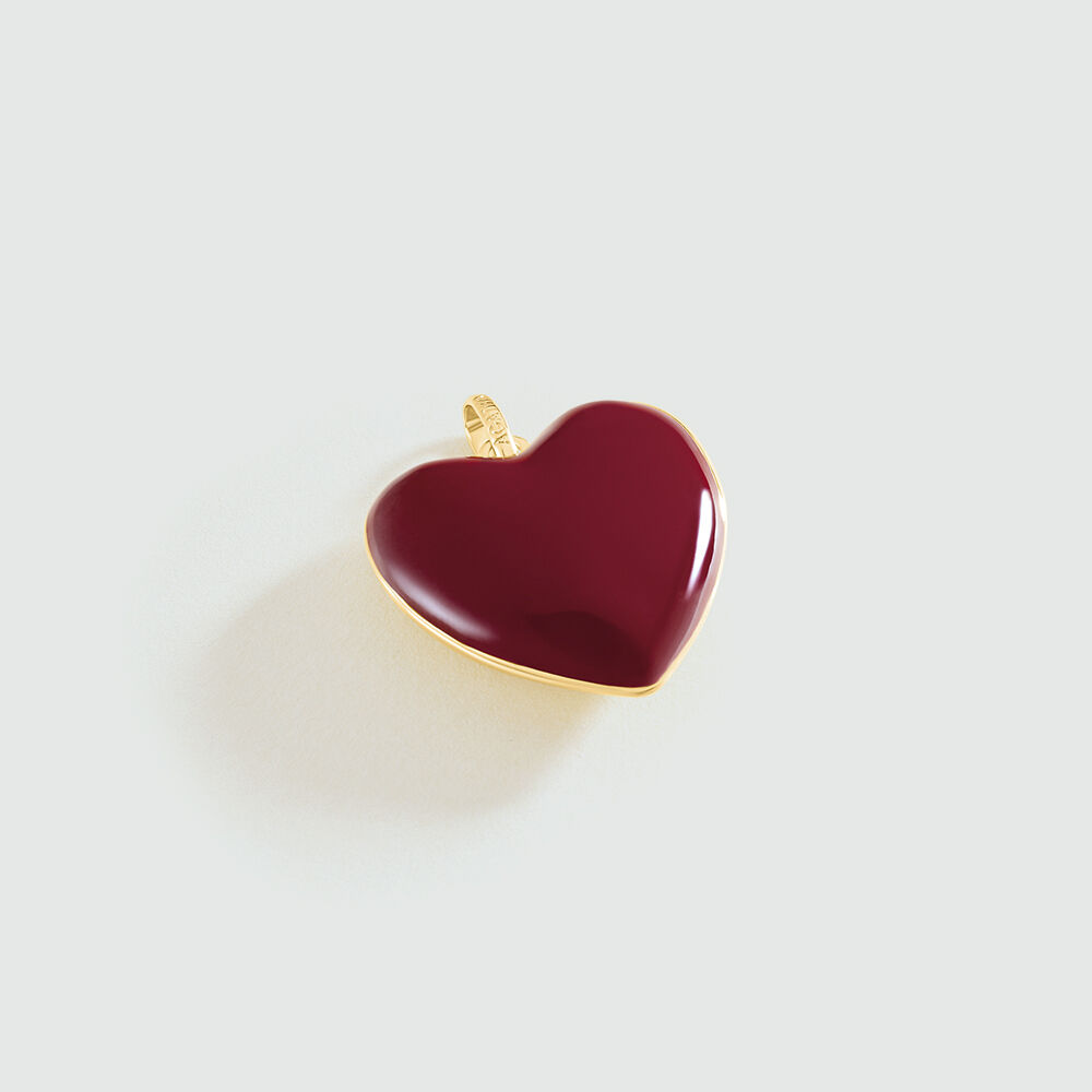 Pendentif DESIREE - Rouge / Doré - Bijoux sans pierre  | Agatha