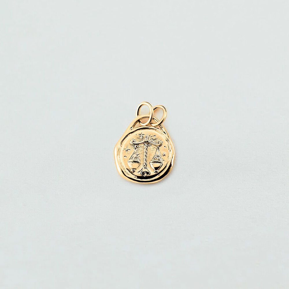 Pendentif BALANCE ZODIAQUE - Doré - Bijoux sans pierre  | Agatha