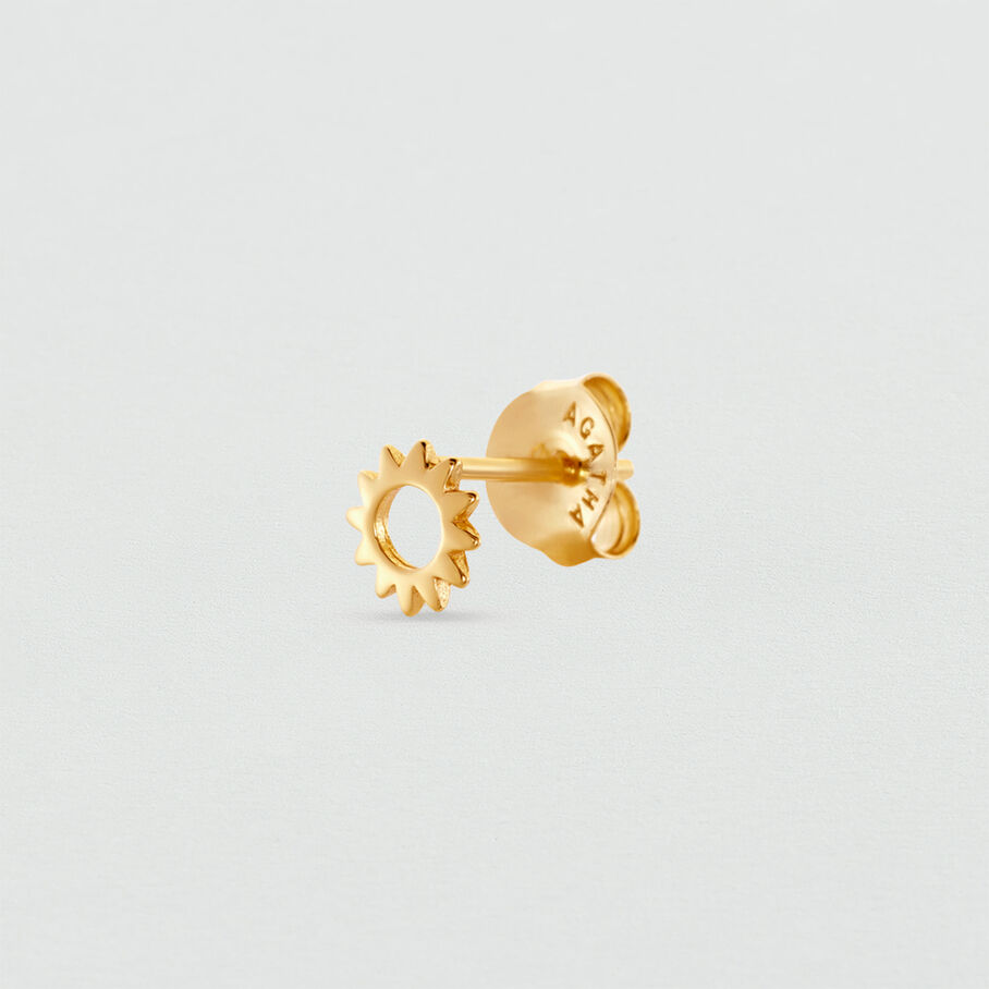 Piercing puce MINI SOL - Doré - Piercings  | Agatha