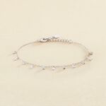 Bracelet souple LUNITAS - Cristal / Argenté - Bracelets  | Agatha