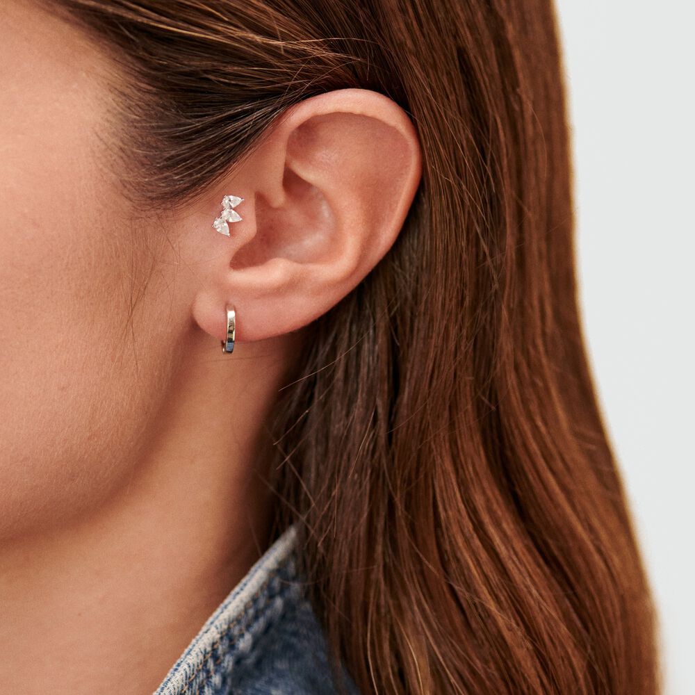 Piercing Hélix & Tragus PIA - Cristal / Argenté - Piercing Hélix & Tragus  | Agatha
