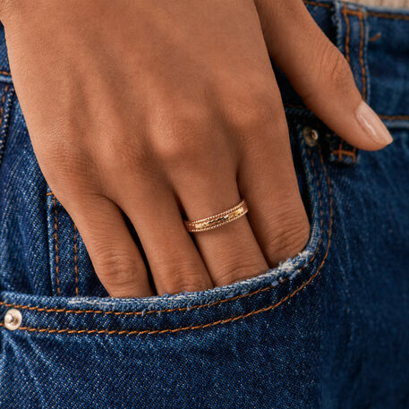 Bague ajustable GOLDEN - Doré - Bagues  | Agatha