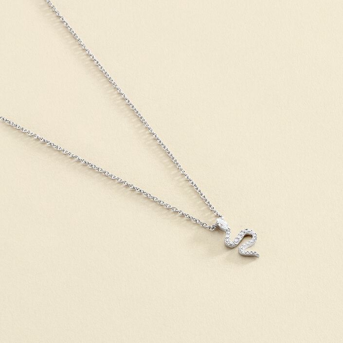 Collier ras du cou SNAKY - Cristal / Argenté - Colliers  | Agatha