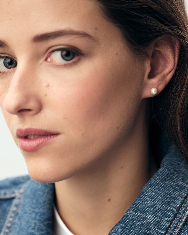 Boucles d'oreilles puces PERLYS - Perle / Argenté - Boucles d'oreilles puces  | Agatha Boucles d'oreilles puces PERLYS - Perle / Argenté - Boucles d'oreilles puces  | Agatha