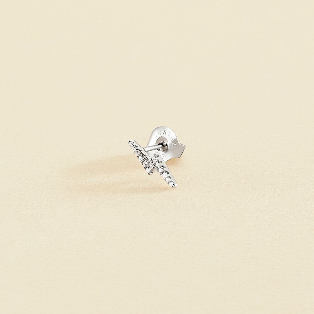 Piercing puce ECLAIR - Cristal / Argenté - Piercings  | Agatha