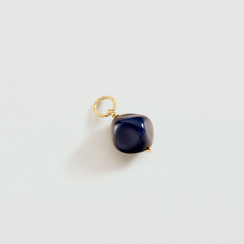Pendentif TORSADES - Bleu / Doré - Bijoux sans pierre  | Agatha