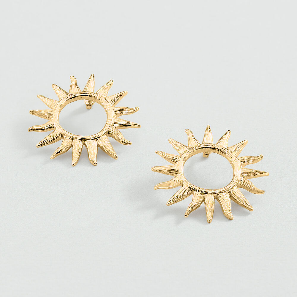 Boucles d'oreilles pendantes ILIOS - Doré - Boucles d'oreilles fantaisies  | Agatha