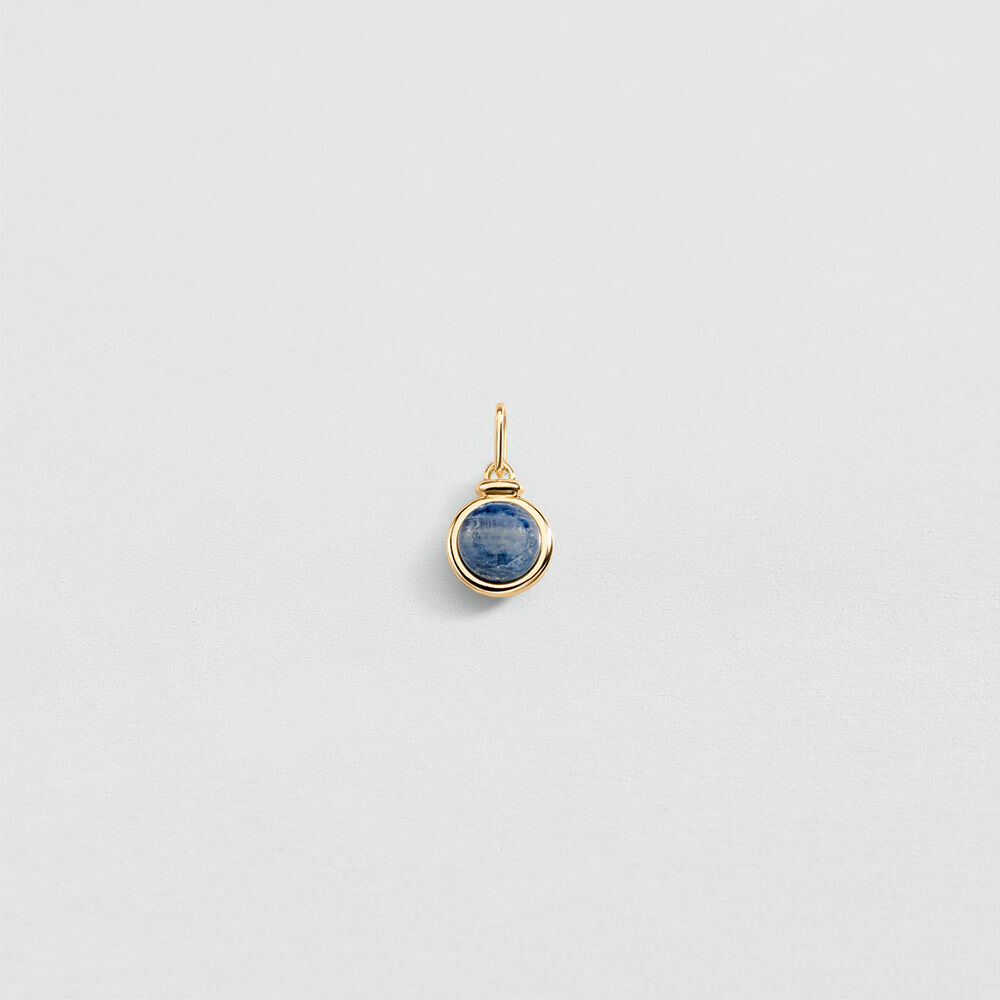 Pendentif PIQUE - Bleu / Dor&eacute; - Bijoux  | Agatha