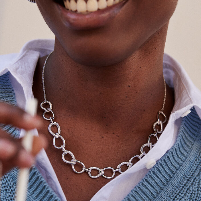 Collier ras du cou HARMONIE - Argenté - Colliers  | Agatha