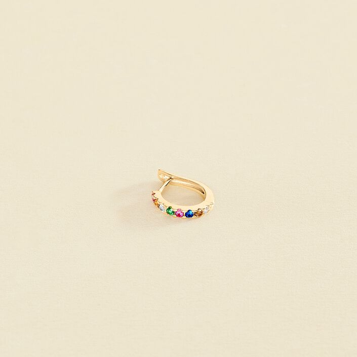 Piercing créole COLORFUL - Multicolore / Doré - Piercings  | Agatha