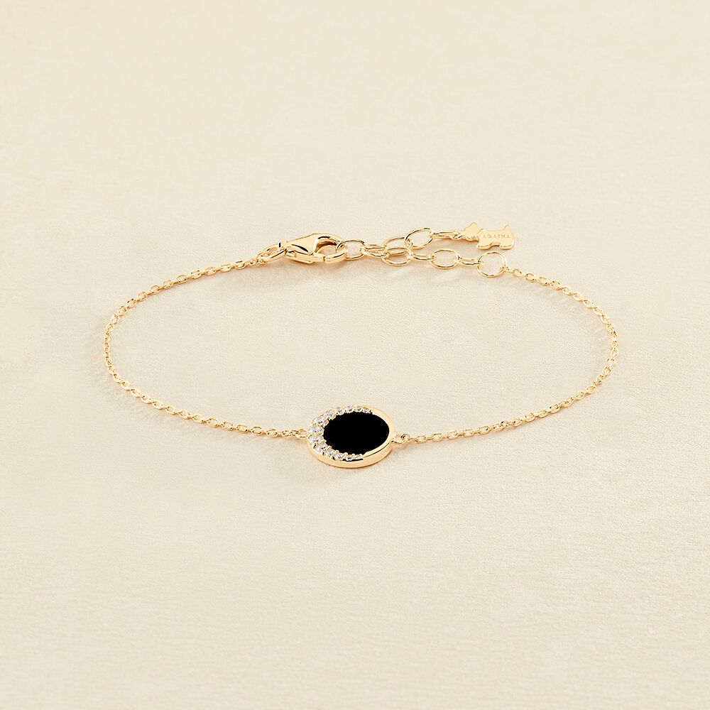 Bracelet souple MOONONYX - Onyx - Bracelets  | Agatha