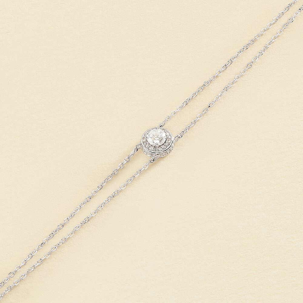 Bracelet souple IMPERIAL - Cristal / Argenté - Bracelets  | Agatha