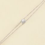 Bracelet souple IMPERIAL - Cristal / Argenté - Bracelets  | Agatha