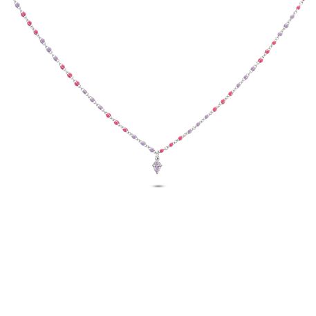 Collier ras du cou SMARTY - Rose / Violet - Colliers  | Agatha