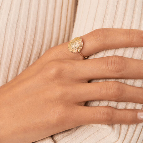 Bague fine GOLDEN - Doré - Bagues  | Agatha