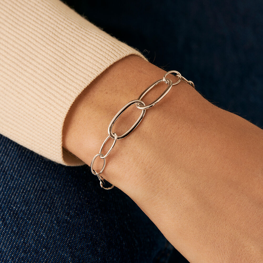 Bracelet souple CHAIN - Argenté - Bracelets fantaisie  | Agatha