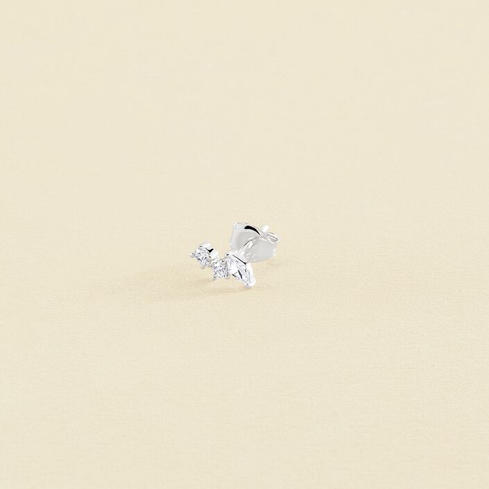 Piercing puce AMAS - Cristal / Argenté - Piercings  | Agatha