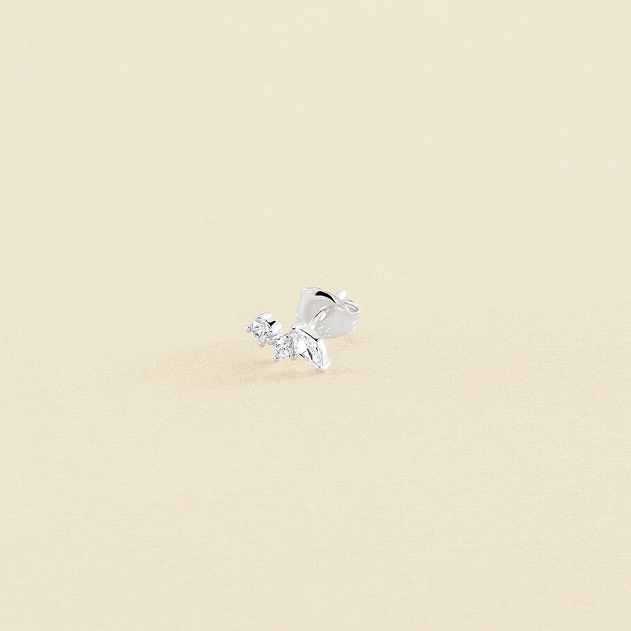 Piercing puce AMAS - Cristal / Argenté - Piercings  | Agatha