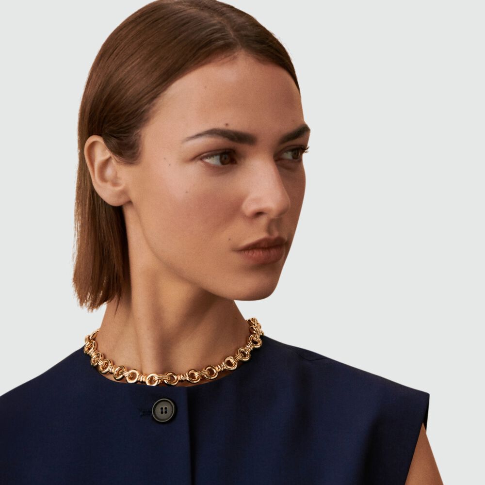 Collier ras du cou 1974 - Doré - Colliers fantaisie  | Agatha
