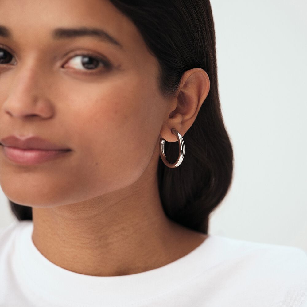 Créoles GIPSY - Argenté - Boucles d'oreilles fantaisies  | Agatha