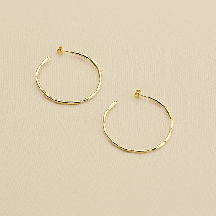 Créoles RADIEUX - Doré - Boucles d'oreilles  | Agatha