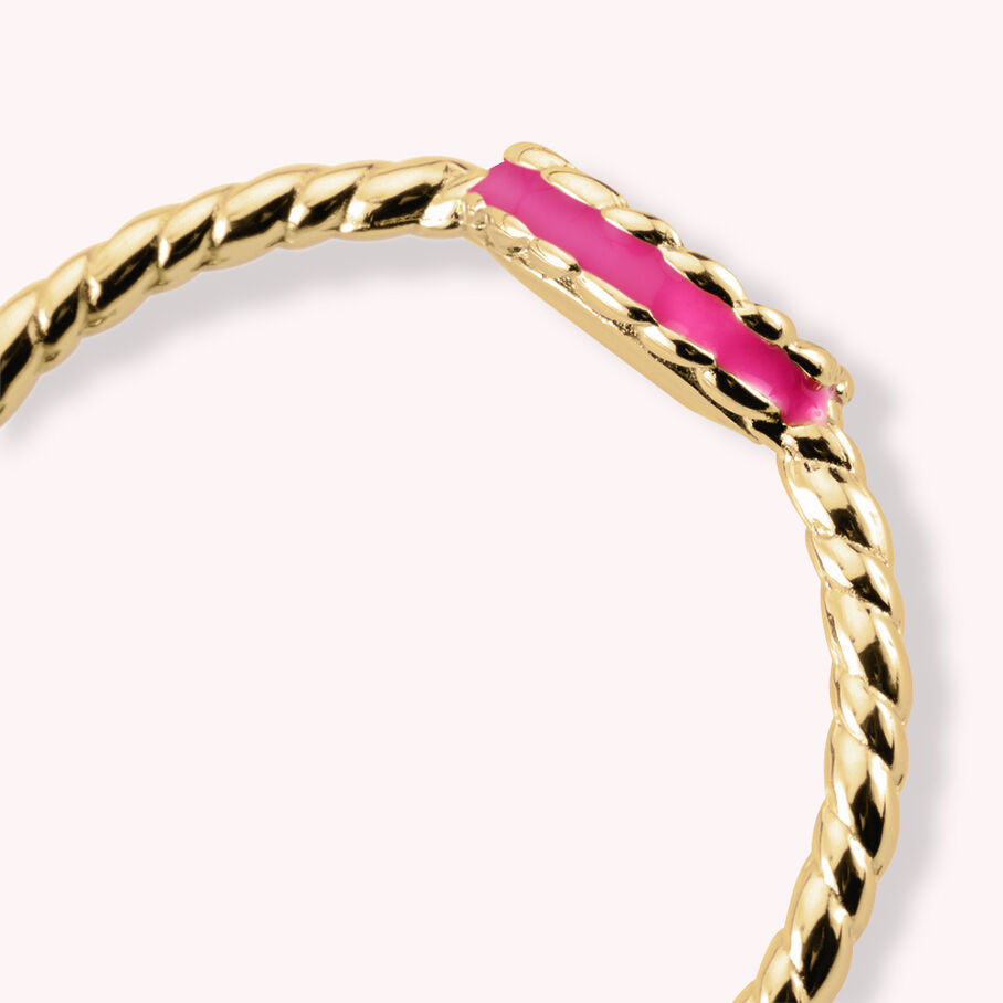 Bague fine ATMA - Nacre /rose - Bagues  | Agatha