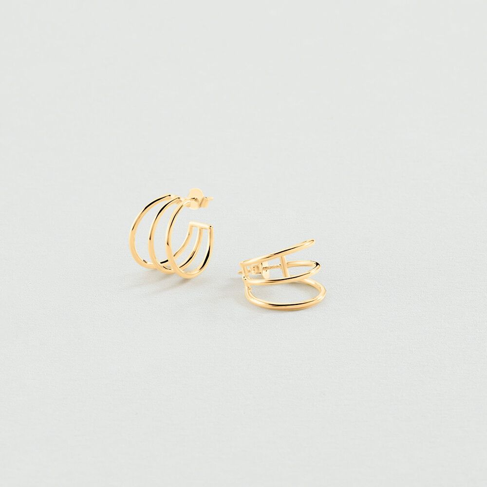 Créoles PHILRIN - Doré - Boucles d'oreilles fantaisies  | Agatha