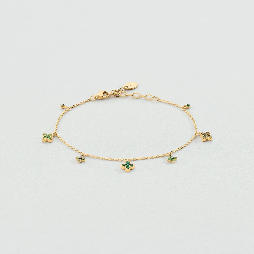 Bracelet souple BELOVED - Vert / Dor&eacute; - Bracelets souples  | Agatha