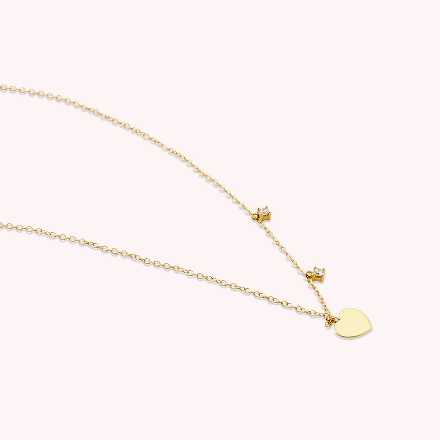 Collier ras du cou CORAZON - Cristal / Doré - Colliers  | Agatha