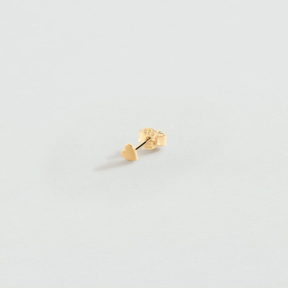 Piercing puce WITH LOVE - Doré - Bijoux sans pierre  | Agatha